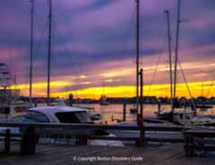 Newport Harbor at sunset Newport Harbor at sunset