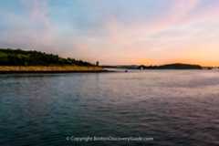 Boston Harbor Island, including Georges Island on the left Boston Harbor Island, including Georges Island on the left