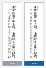 フォントが回転する例