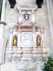 The memorial to Rear Admiral Sir Christopher Cradock in York Minster: Battle of Coronel on 1st November 1914 in the First World War