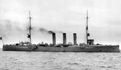Admiral Graf von Spee’s light cruiser SMS Dresden: Battle of Coronel on 1st November 1914 in the First World War