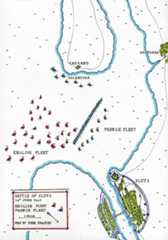 Battle of Sluys 24th June 1340: map by John Fawkes