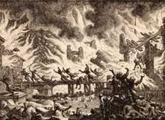 The explosion of the armoury in Charleston on 14th May 1780: Siege of Charleston April and May 1780 in the American Revolutionary War