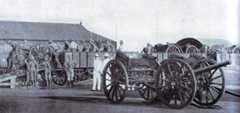 Royal Artillery 42nd Battery arriving at Durban: Siege of Ladysmith, 2nd November 1899 to 27th February 1900 in the Great Boer War
