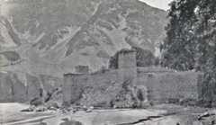 Chitral Fort from an up-stream Chitrali sangar: Siege and Relief oaf Chitral, 3rd March to 20th April 1895 on the North-West Frontier of India