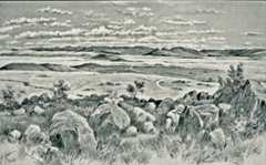 Observation Hill in Ladysmith: Siege of Ladysmith, 2nd November 1899 to 27th February 1900 in the Great Boer War: picture by Melton Prior