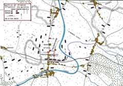 Battle of Étreux at 6.30pm on 27th August 1914 in the First World War: Map by John Fawkes