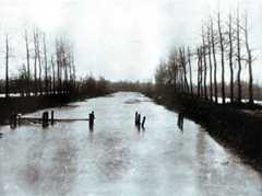 The Sambre and Oise Canal north of Oisy: Battle of Étreux on 27th August 1914 in the First World War