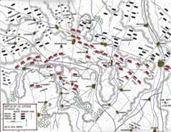 Map of The Battle of Le Cateau 26th August 1914 in the First World War: Map by John Fawkes