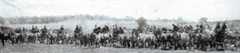 British transport column: Battle of Le Cateau on 26th August 1914 in the First World War