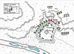 Map of the Battle of Atbara on 8th April 1898 in the Sudanese War: map by John Fawkes