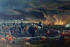 Night after the first day of the Battle of Ferozeshah on 22nd December 1845 during the First Sikh War