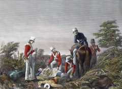 Finding the missing 24th Regiment's colour after the Battle of Chillianwallah on 13th January 1849 during the Second Sikh War