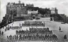 Queen’s Own Cameron Highlanders on the Edinburgh Castle Esplanade: Battle of Atbara on 8th April 1898 in the Sudanese War