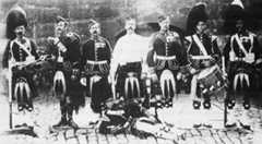 1st Seaforth Highlanders before leaving for Egypt: Battle of Atbara on 8th April 1898 in the Sudanese War