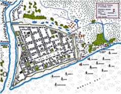 Map of the Siege and Capture of Manila 24th September to 6th October 1762 by the British: map by John Fawkes