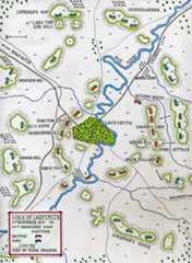 Map of the Siege of Ladysmith, 2nd November 1899 to 27th February 1900 in the Great Boer War: map by John Fawkes