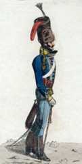 George Quentin, Colonel of the 10th Prince of Wales's Own Hussars at the Battle of Toulouse on 10th April 1814 in the Peninsular War