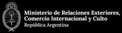 Ministerio de Relaciones Exteriores y Culto. República Argentina. Dirige a la página de inicio.