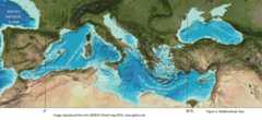 Figure 4: Mediterranean SeaImage reproduced from the GEBCO World map 2014, www.gebco.net