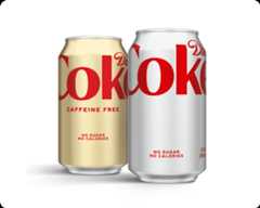Two cans of Diet Coke