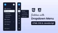 Create Sidebar with Dropdown Menu in HTML CSS & JavaScript 1 Create Sidebar with Dropdown Menu in HTML CSS & JavaScript