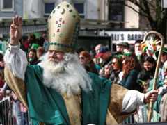 St Patrick at Galway parade