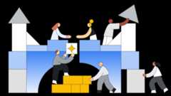 Illustration of people collaborating