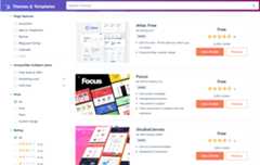 HubSpot theme and templates marketplace showing multiple free themes