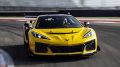 2026 Chevrolet Corvette yellow on track