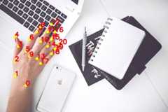 hand-output-Keypoints – LearnOpenCV Output of code. Keypoints are marked and numbered on original image.