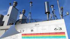 Messung der Luftbelastung (Teaser) Luftmessstation mit Grafik von Messwerten