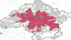 Kommunale Wärmeplanung Karte Gebiete Karten mit verschiedenen Fernwärmegebieten in Leipzig