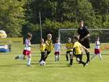 Kinderturnier Leipziger Cup 1 Kinder beim Fußballspiel während eines Turniers auf einem Sportplatz