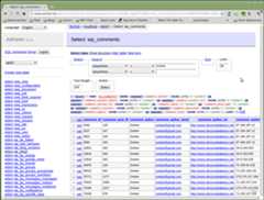 Selecting comments in Adminer Selecting comments in Adminer