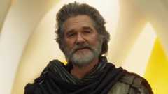 Ego in human form wearing a scarf