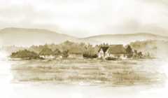 のどかな風景画