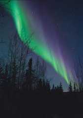 Aurora after sunset. Aurora after sunset.