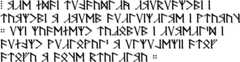 Sample text in Angerthas Rossiya