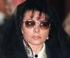 The “Black Widow”: Patrizia at the funeral of Maurizio Gucci