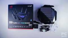 ROG RAPTURE GT-AXE16000 Wifi 6E Router box contents, Image by PCGuide