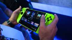 Browsing the game library on the MSI Claw A8 handheld, image by PC Guide