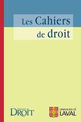Les Cahiers de droit Les Cahiers de droit