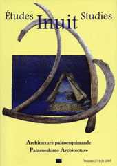 Études/Inuit/Studies Études/Inuit/Studies