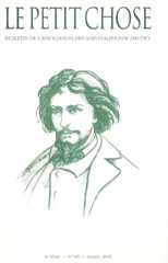 Le Petit Chose. Bulletin de l'association des Amis d'Alphonse Daudet Le Petit Chose. Bulletin de l'association des Amis d'Alphonse Daudet