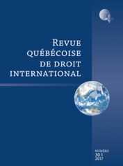Revue québécoise de droit international Revue québécoise de droit international