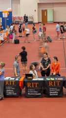 Students and families visiting tables at the Campus Resources Fair