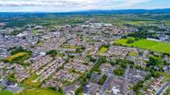 aerial view of ennis town in co clare aerial view of ennis town in co clare