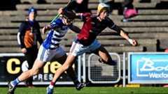 23 November 2025; Barry O'Connor of St Martin's in action against Rian Boran of Naas during the AIB Leinster GAA Hurling Senior Club Championship semi-final match between St Martin's and Naas at Chadwicks Wexford Park in Wexford. Photo by Tyler Miller/Spo 23 November 2025; Barry O'Connor of St Martin's in action against Rian Boran of Naas during the AIB Leinster GAA Hurling Senior Club Championship semi-final match between St Martin's and Naas at Chadwicks Wexford Park in Wexford. Photo by Tyler Miller/Spo