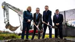 At the sod-turning event to launch the construction of the National Velodrome and Badminton Centre on the Sport Ireland Campus in Blanchardstown Dublin 15 were, from left, Sport Ireland chief executive Dr Úna May, Minister for Arts, Media, Communications, At the sod-turning event to launch the construction of the National Velodrome and Badminton Centre on the Sport Ireland Campus in Blanchardstown Dublin 15 were, from left, Sport Ireland chief executive Dr Úna May, Minister for Arts, Media, Communications,